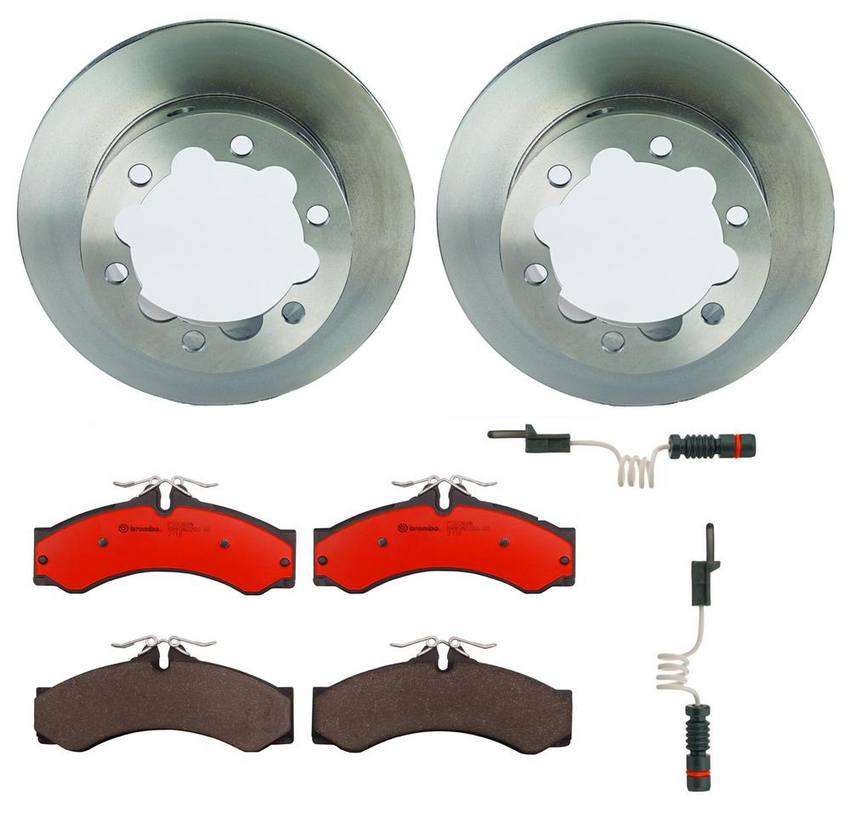 Brembo Brakes Kit Pads and Rotors Rear (285mm) (Ceramic) Brembo